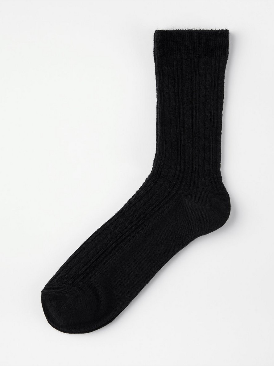 Carapa – Cable-knit merino wool blend socks