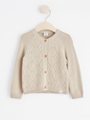 Cable-knit cardigan - 8454701-7458