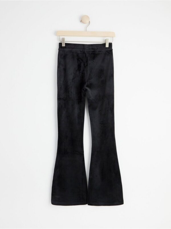 Flared velour trousers - 8460725-80