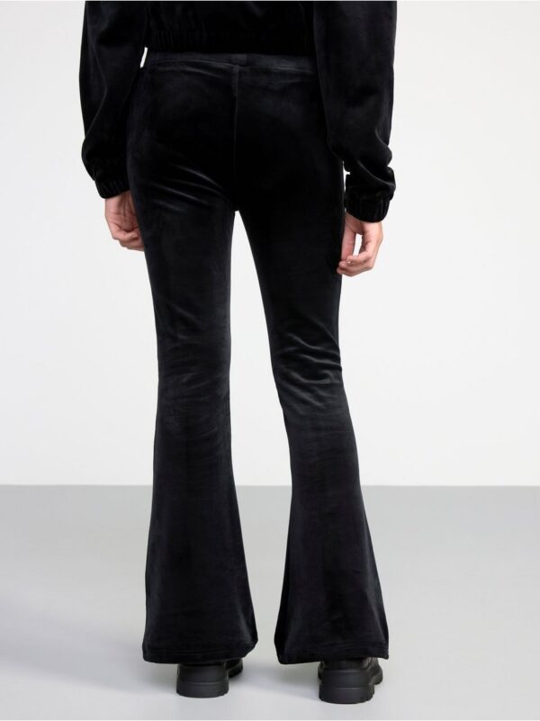Flared velour trousers - 8460725-80
