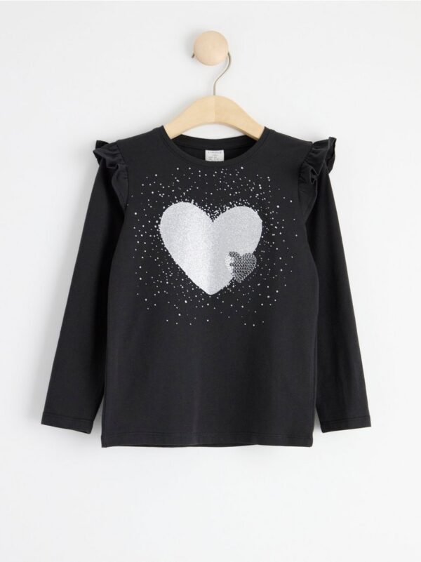 Long sleeve top with hearts - 8463227-6959