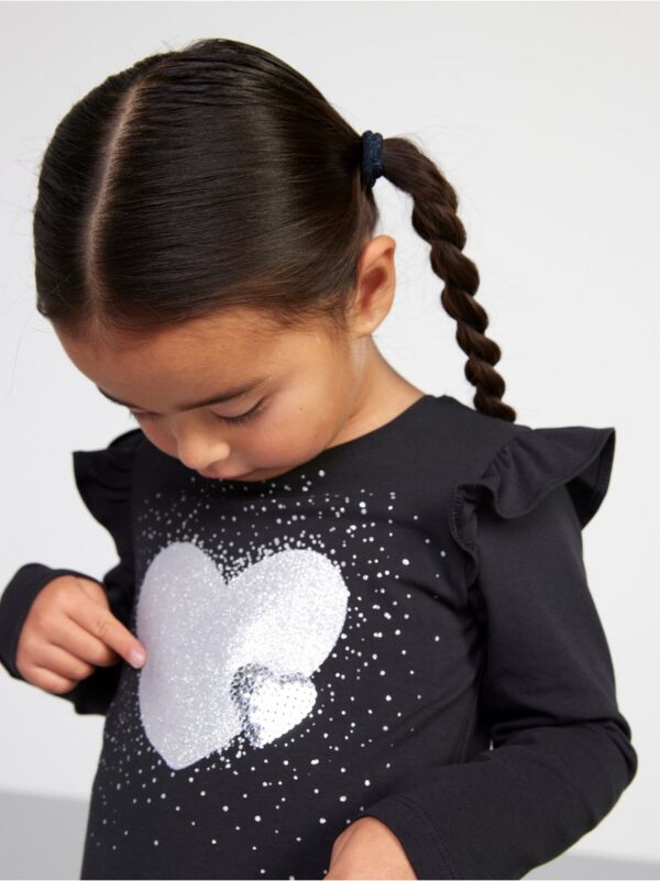 Long sleeve top with hearts - 8463227-6959