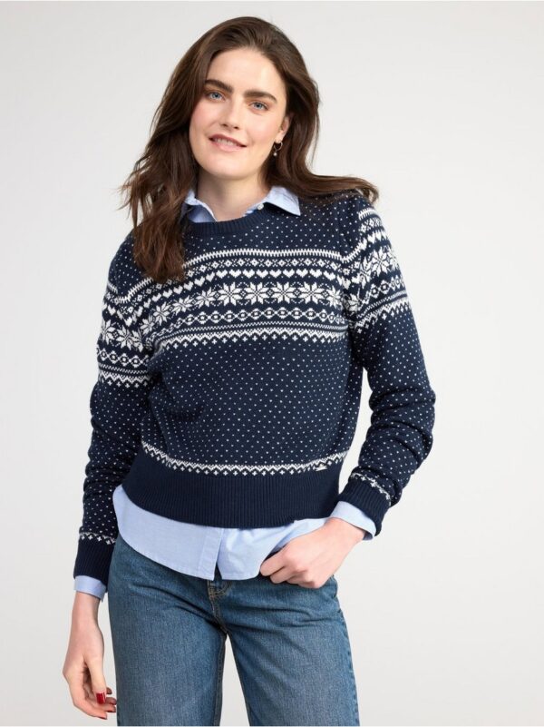 Knitted fairisle jumper - 8467244-2521