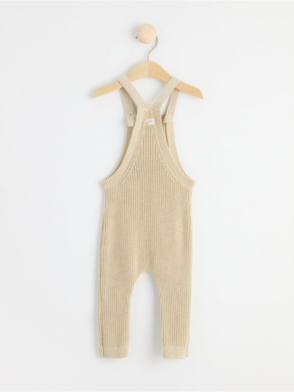 Patent knit bib trousers - 8467245-7458