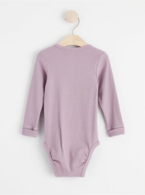 Ribbed long sleeve bodysuit - 8467255-8121