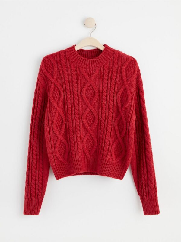 Cable-knit jumper - 8477466-7438