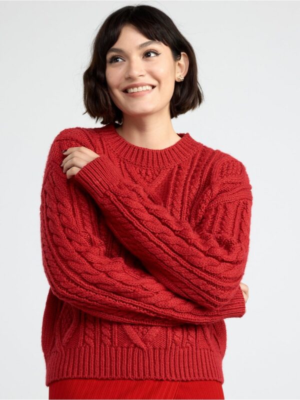 Cable-knit jumper - 8477466-7438