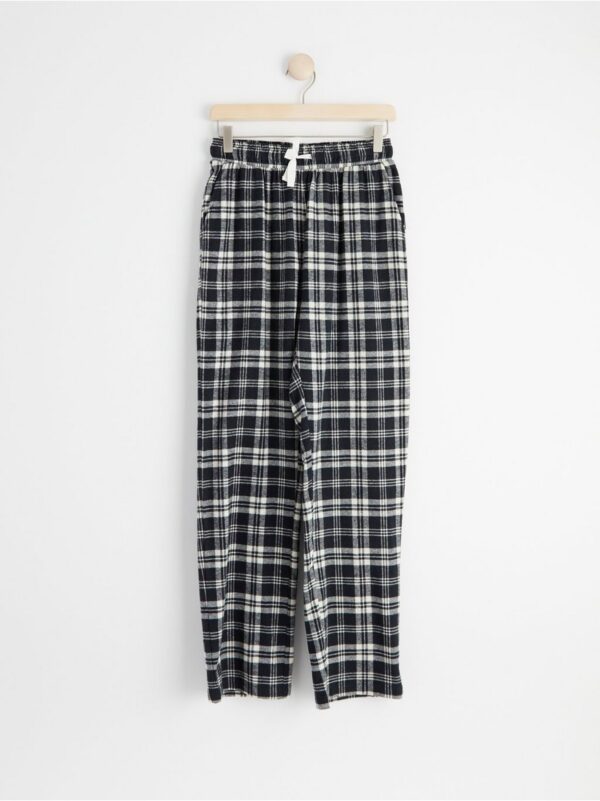 Checked flannel pyjama trousers - 8489866-2574