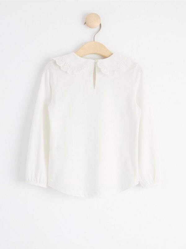 Top with lace collar - 8495009-325