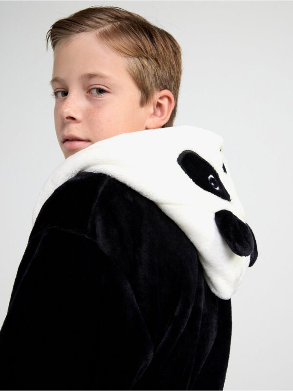 Panda fleece robe - 8497537-80