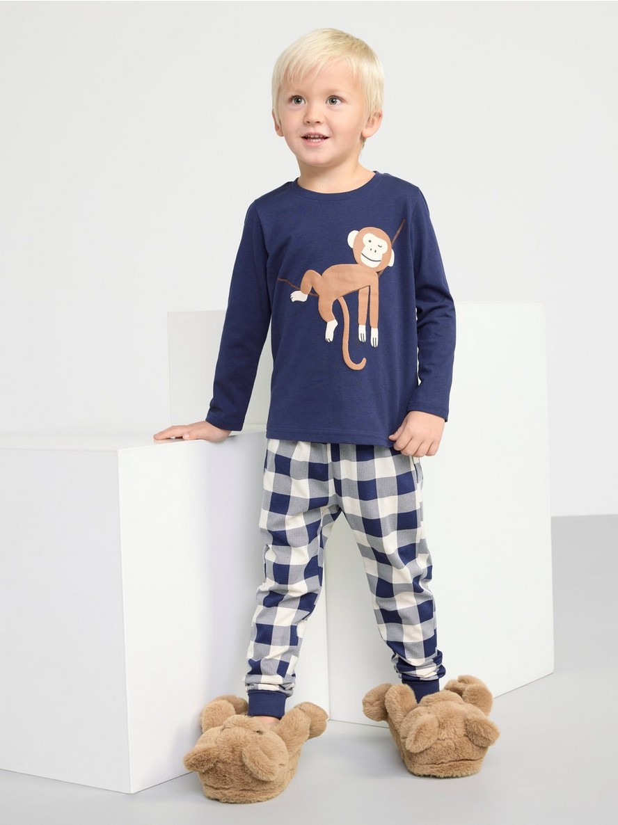 Pyjama set with monkey print - 8503294-5310