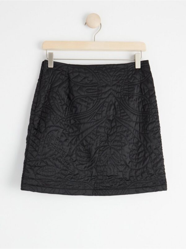 Quilted mini skirt - 8503832-80