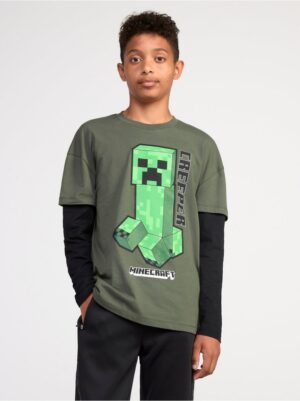 Double sleeve t-shirt with Minecraft - 8516613-80