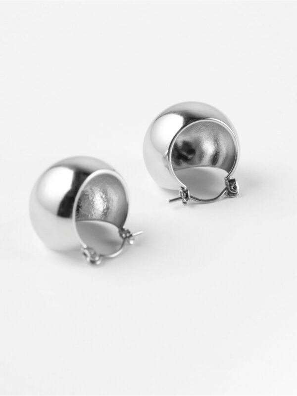 Rounded hoop earrings - 8532840-10