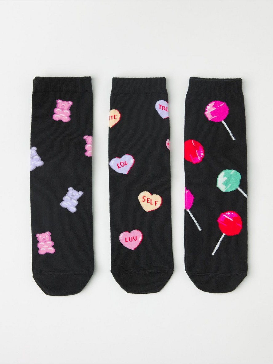 3-pack socks with candy motifs - 8430299-80