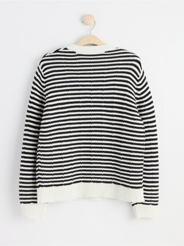 Striped knitted jumper - 8448037-80