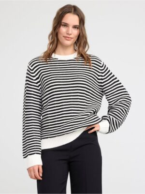 Striped knitted jumper - 8448037-80