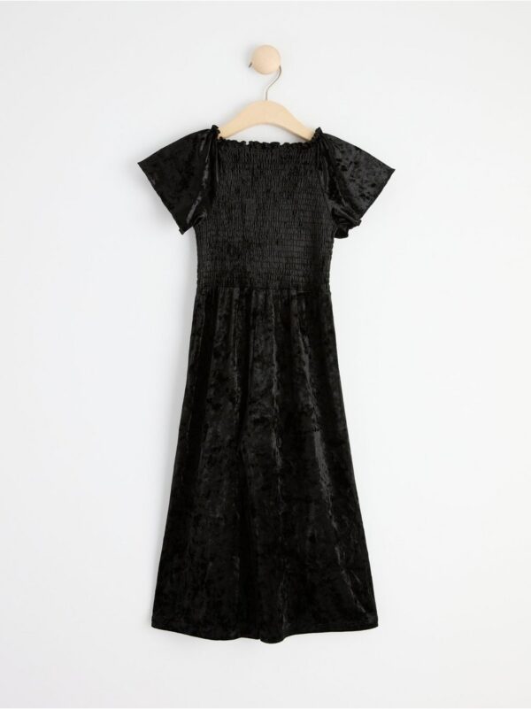 Short sleeve velvet jumpsuit - 8449453-80