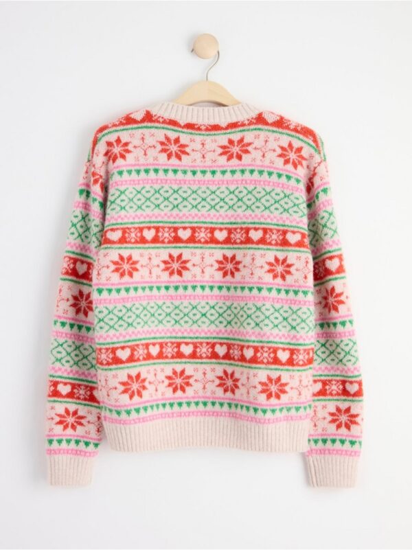 Patterned knitted jumper - 8479174-9805