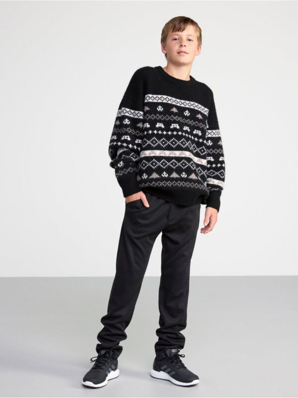 Patterned knitted jumper - 8483787-80