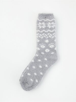 Fluffy Christmas socks - 8488638-3400