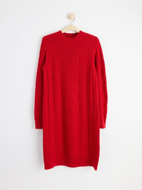 Cable-knit dress - 8489598-7251