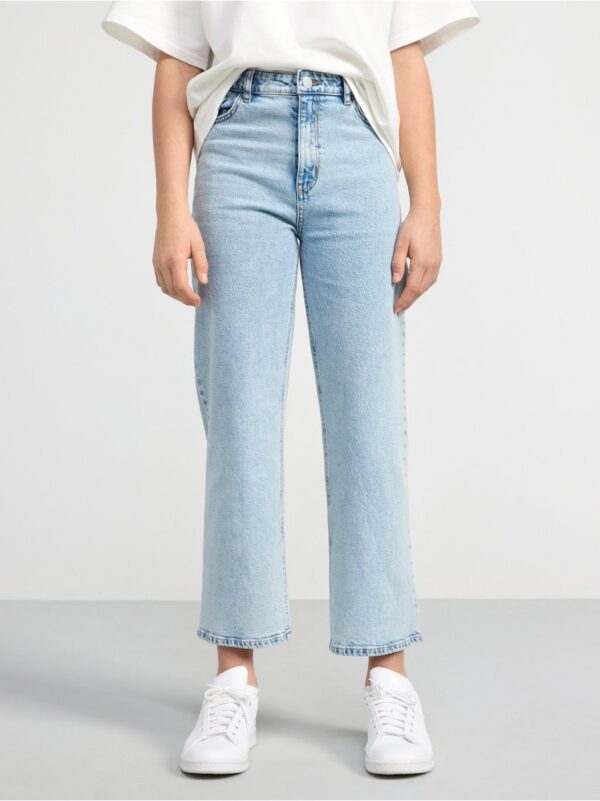 VANJA Wide high waist jeans with cropped leg - 8496124-766