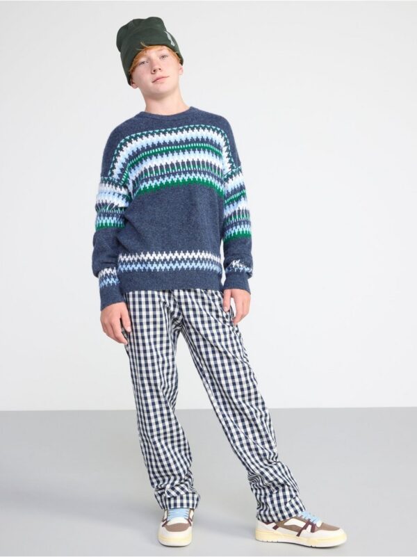 Patterned knitted jumper - 8503687-5399