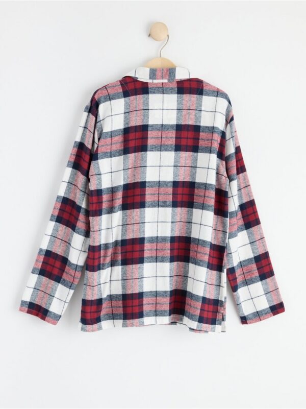 Checked pyjama shirt in flannel - 8504481-4476