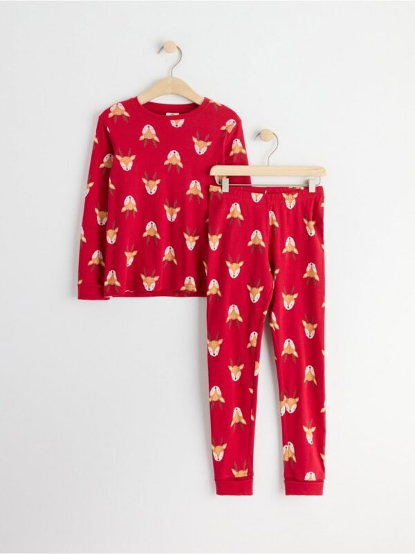 Pyjama set with reindeer - 8509945-7909