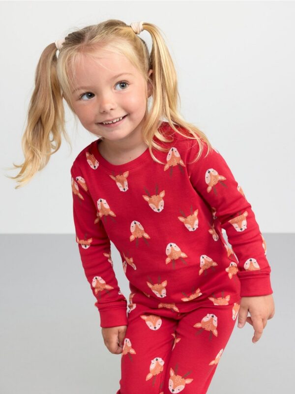 Pyjama set with reindeer - 8509945-7909