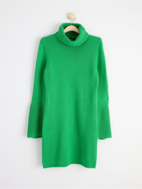 Knitted dress with flared sleeves - 8511283-6859