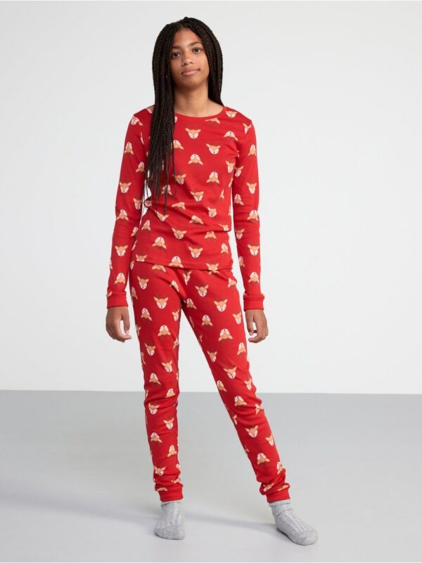 Pyjama set with reindeer - 8513244-7909