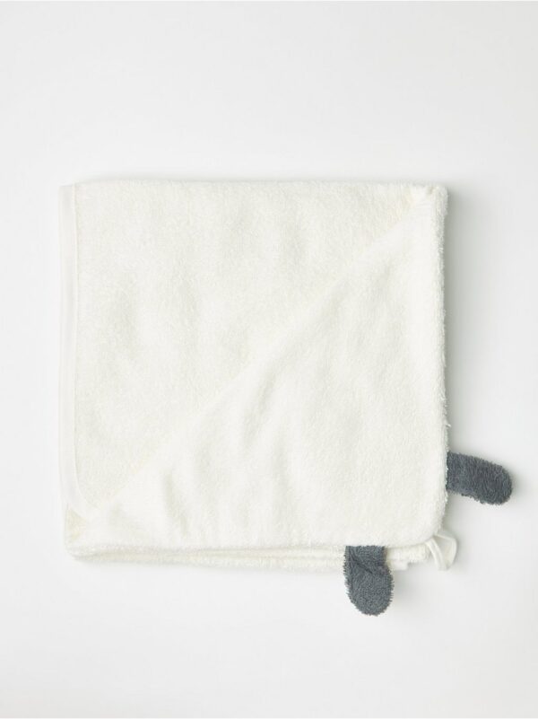 Terry bath towel with lamb hood - 8522068-325