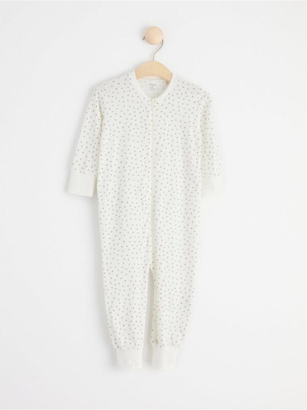 Pyjamas with dots and lamb appliqué - 8522071-325