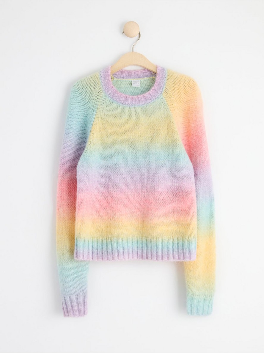 Dzemper – Knitted rainbow jumper