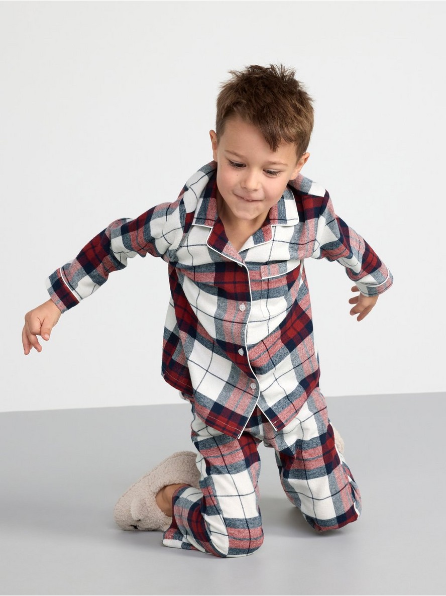 Flannel pyjama set - 8527639-300