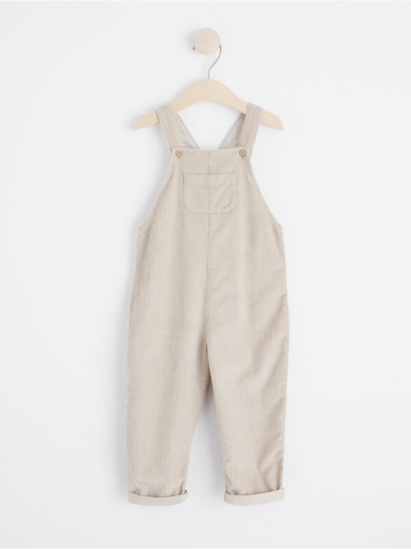 Corduroy bib trousers - 8529550-9928