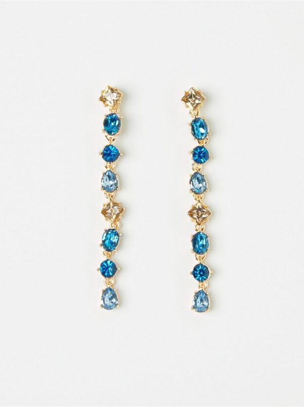 Earrings with rhinestones - 8532863-800