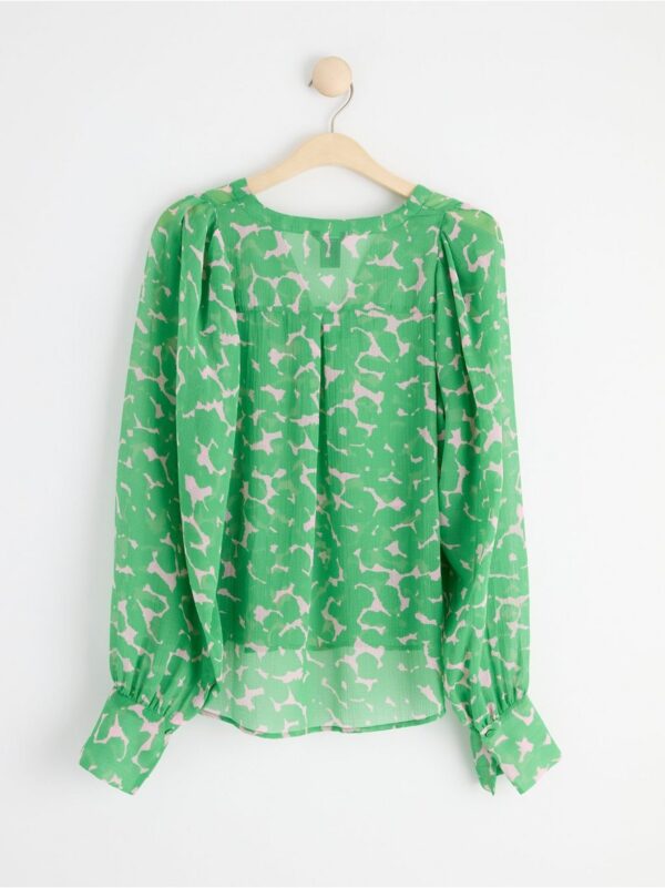 Patterned chiffon blouse - 8535440-6859