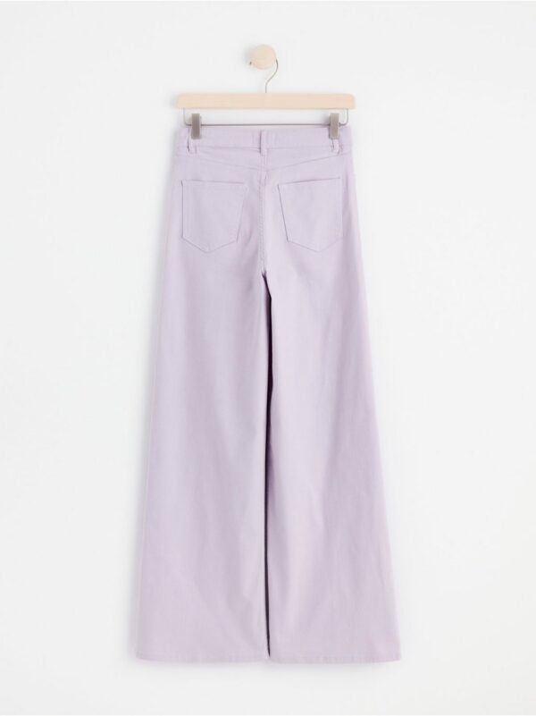 VIOLA Extra wide high waist twill trousers - 8538522-7406