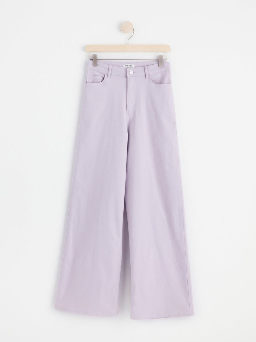 Pantalone – VIOLA Extra wide high waist twill trousers