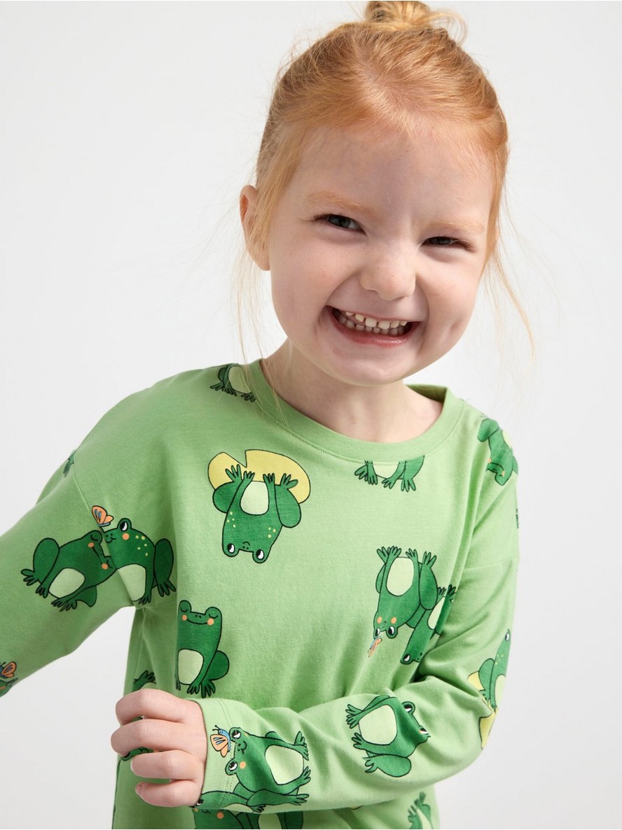 Long sleeve top with frogs - 8545531-1588