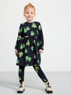 Long sleeve dress with frogs allover - 8545532-2521