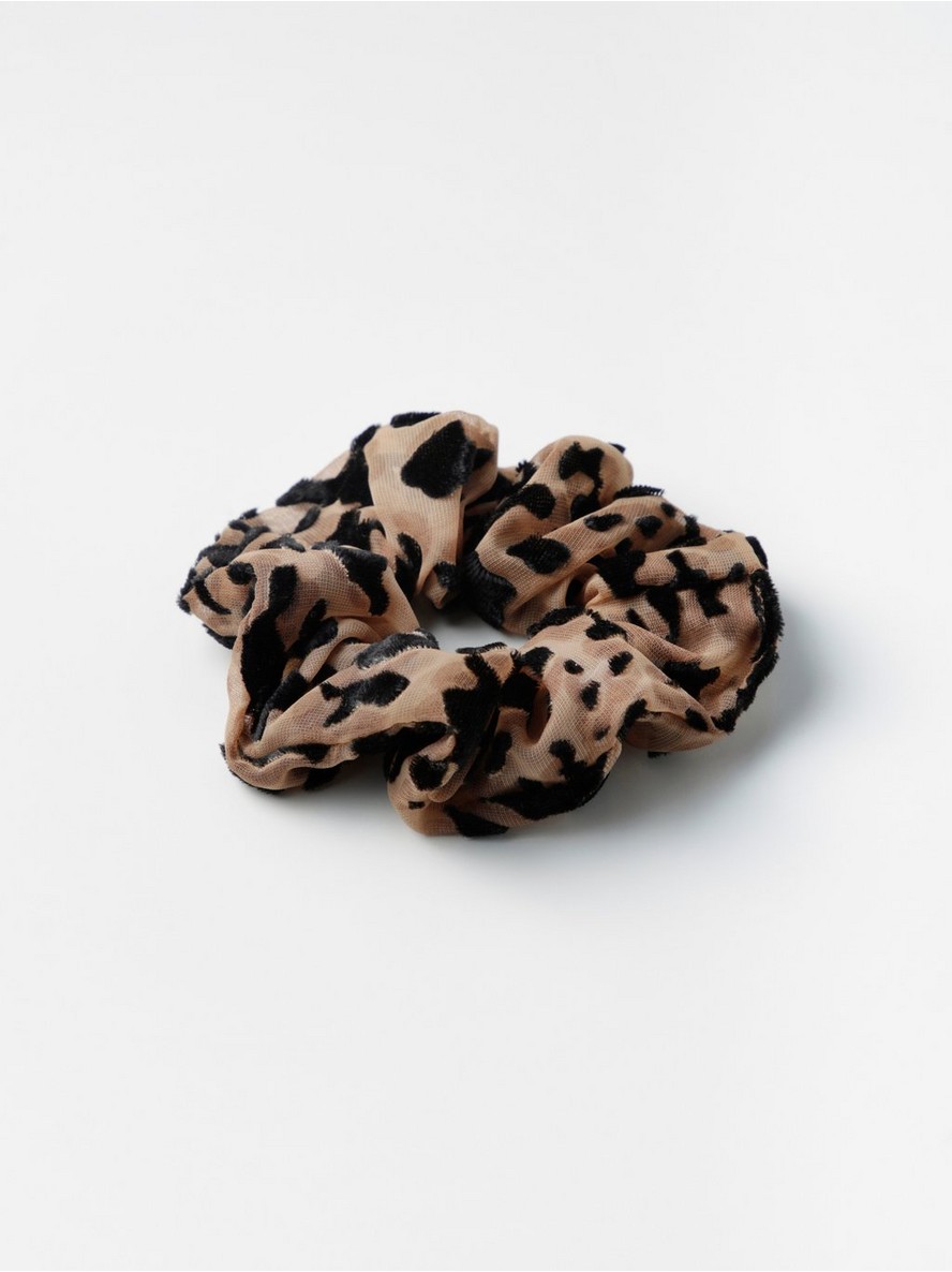 Gumica za kosu – Leopard scrunchie