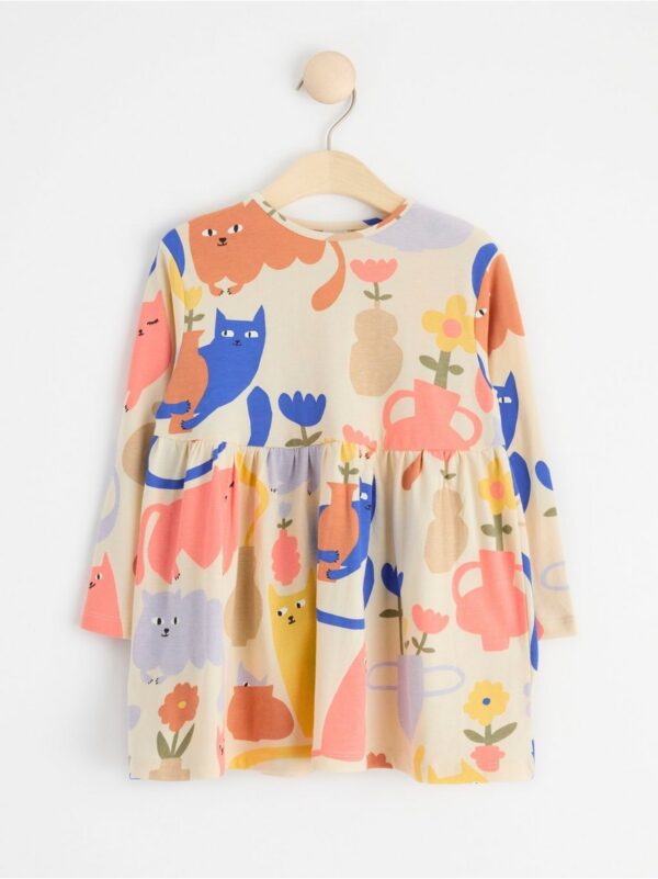 Long sleeve tunic with cats - 8547088-1230
