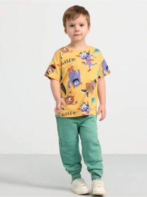 Short sleeve top with monsters - 8551181-8985