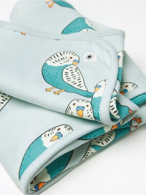 Baby blanket with budgies - 8552648-7654