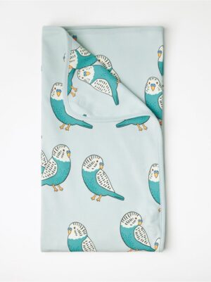 Baby blanket with budgies - 8552648-7654