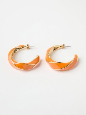Twisted hoop earrings - 8553119-9610